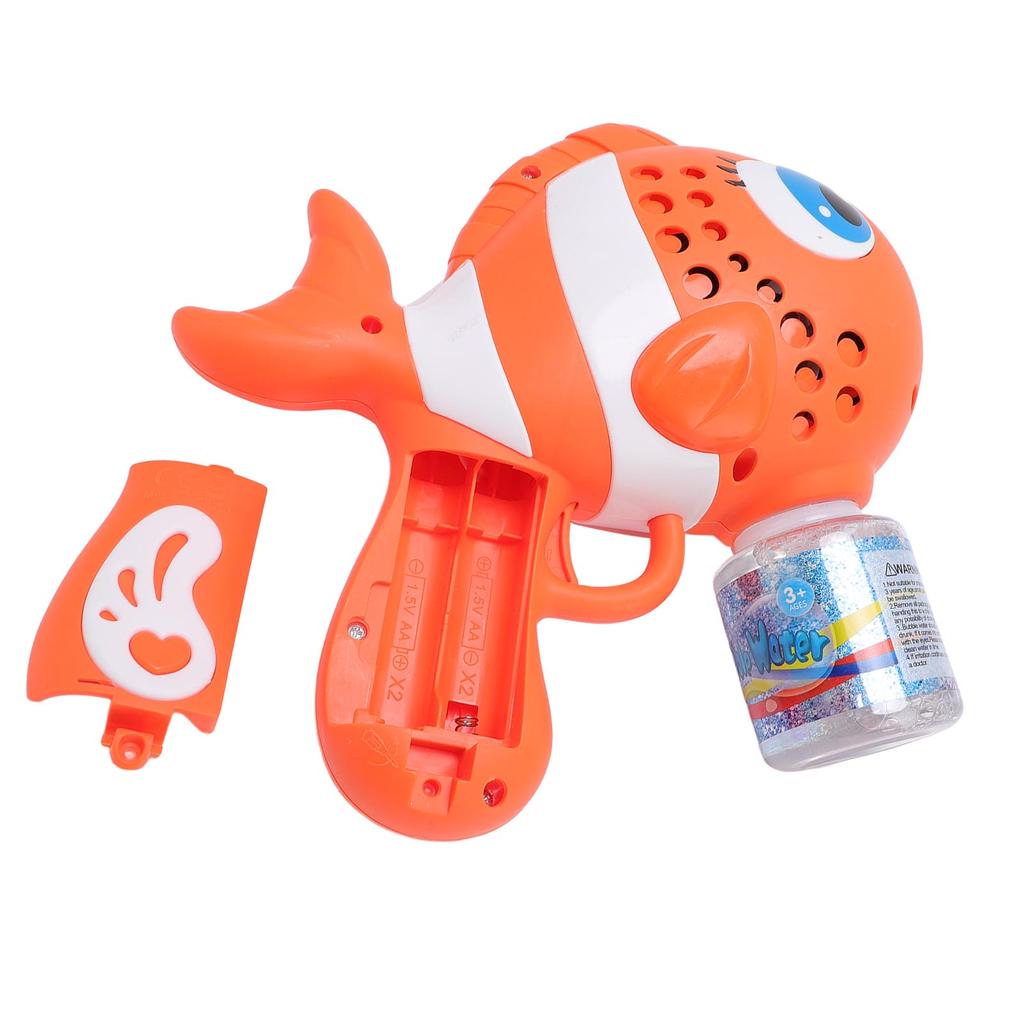 Handlicher Seifenblasenmacher Fischförmig Automatisch Auslaufsicher Seifenblasen-Pustemaschine für Kinder