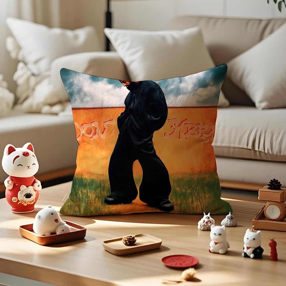 E-Eladio Carrion Album Cushion Cover Silky Short Plush With Invisible Zipper Dustproof Sofa Pillow Cover For Home Decor