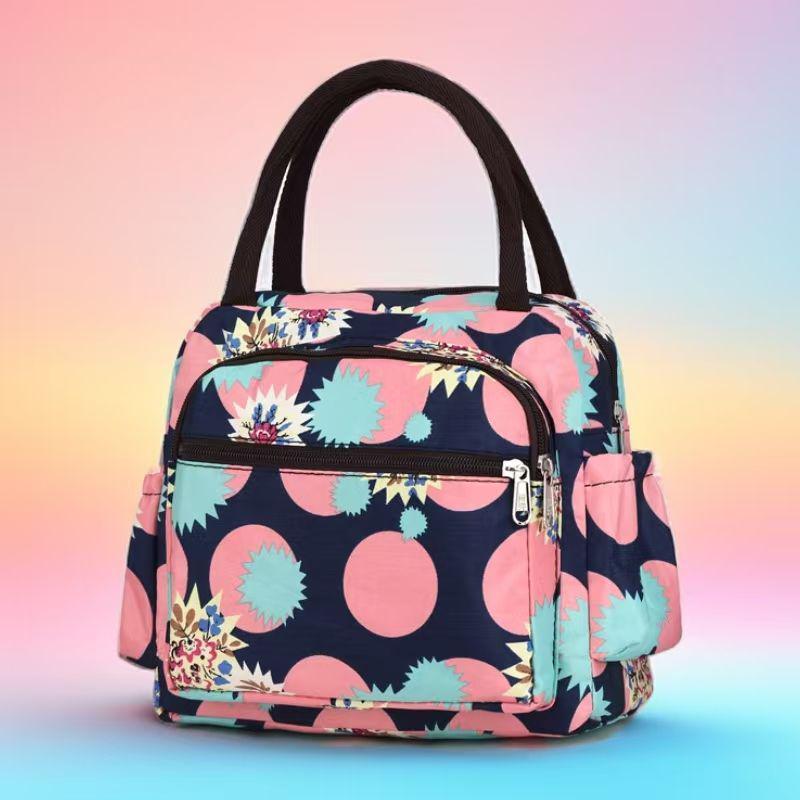 2025 High-End Multi-Pocket Floral Women's Tote Handbag