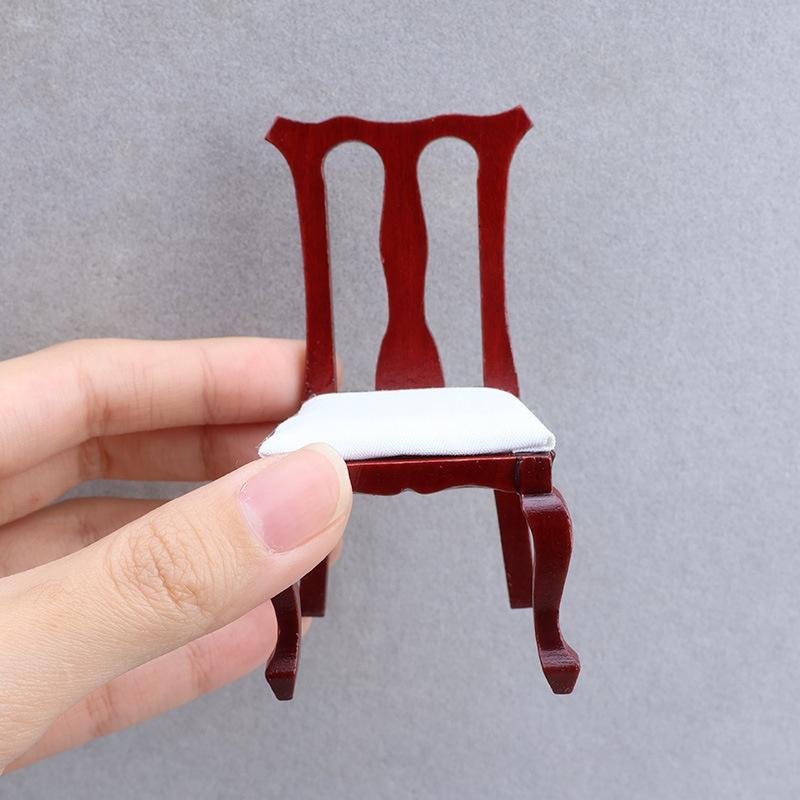 1 Set Display Cabinet Ornament 1/12 Miniature Dining Table And Chairs Kit For Dollhouses Diy Toy Food Playhouse Furniture Model