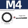 Carbon Steel Zinc-Plated Lock Washer with Inner and Outer Teeth