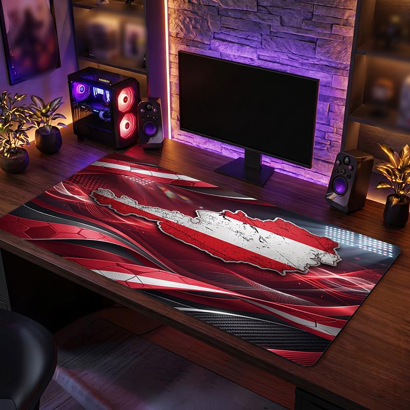 Austria Football Crest Mouse Pad, Extended Non Slip Rubber Desk Mat for Gaming Office Laptop Fan Gift