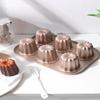 Pastry Non-Stick Bakeware Cookware Carbon Steel Baking Tool Cannele Mould Cake Pan Canele Mold
