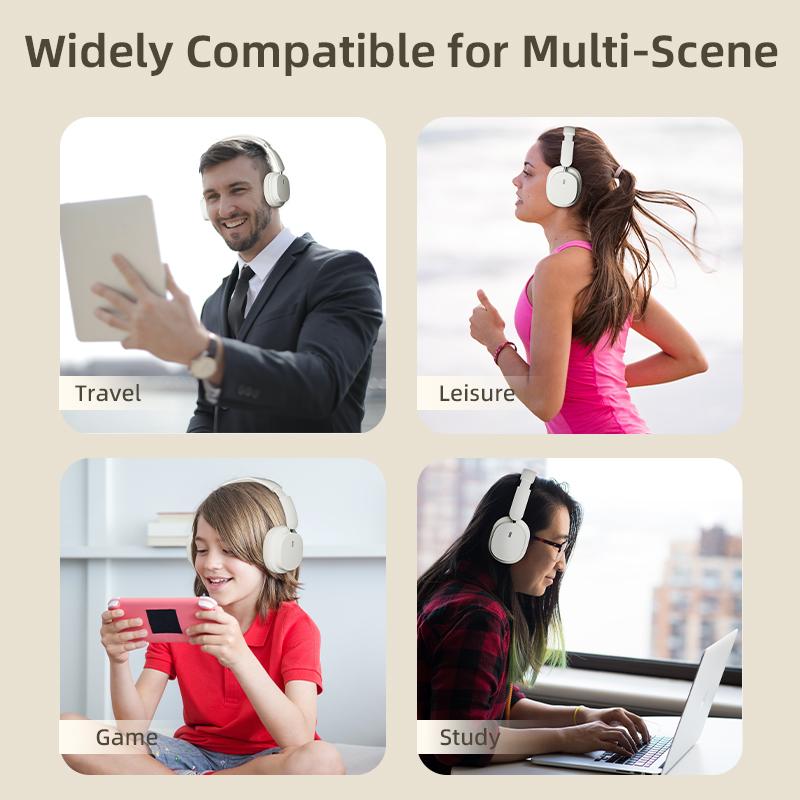 Bluetooth 5.3 Headphone High Quality Headset Wireless Earphone With Microphone Gamers Headphones