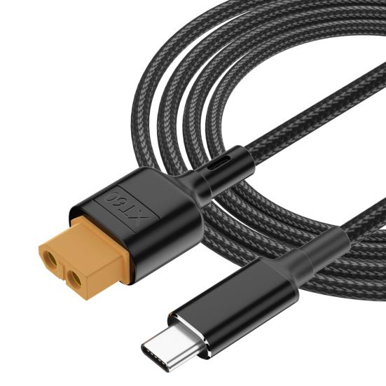 

Зарядный кабель Type-C для модели XT60, порт 100 Вт PD, быстрая зарядка, высокоскоростной выход для моделей самолетов и автомобилей, прочный, плетеный 50cm