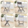 Foldable Ultra-Light Plastic Outdoor Chair for Balcony & Courtyard