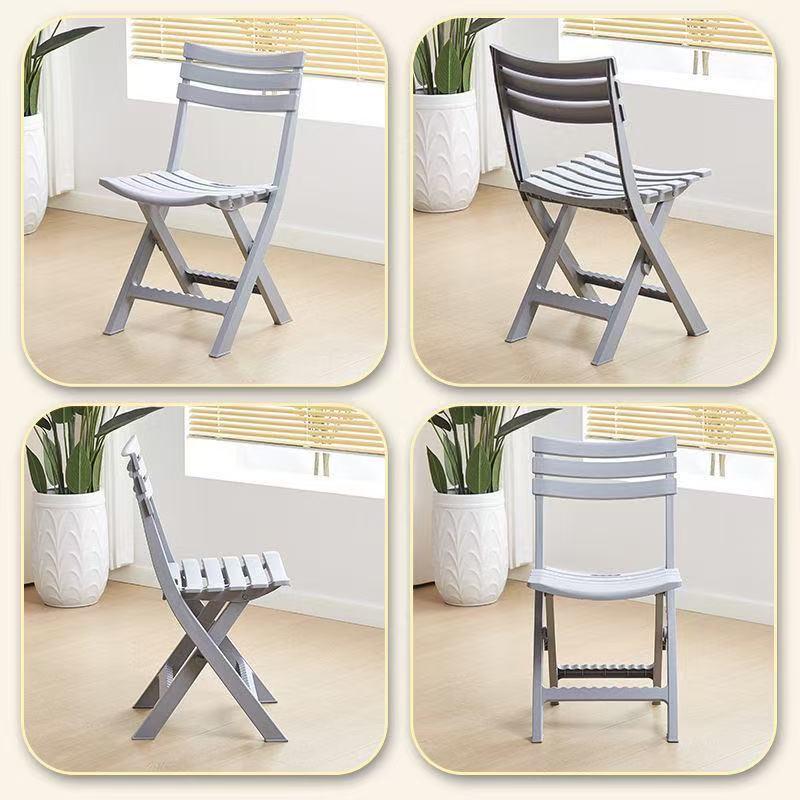 Foldable Ultra-Light Plastic Outdoor Chair for Balcony & Courtyard