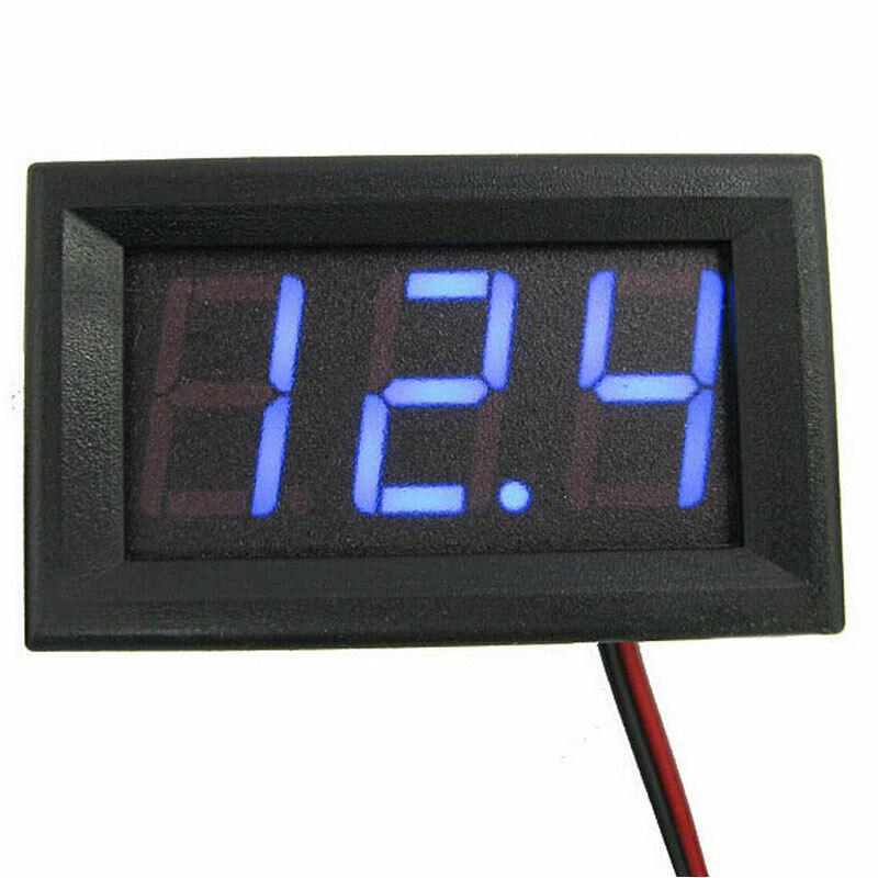4.5V-30V Waterproof Digital Voltmeter Car Boat Motorcycle 0.56inch LED Display Volt Voltage Meter Mini Tester Panel Ammeter