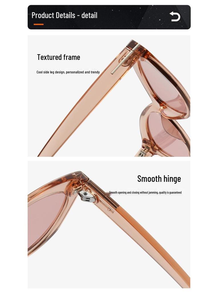 High-End Retro Cat Eye Sunglasses - Women's 2026 Korean Style, Small Frame, UV Protection for Men & Women