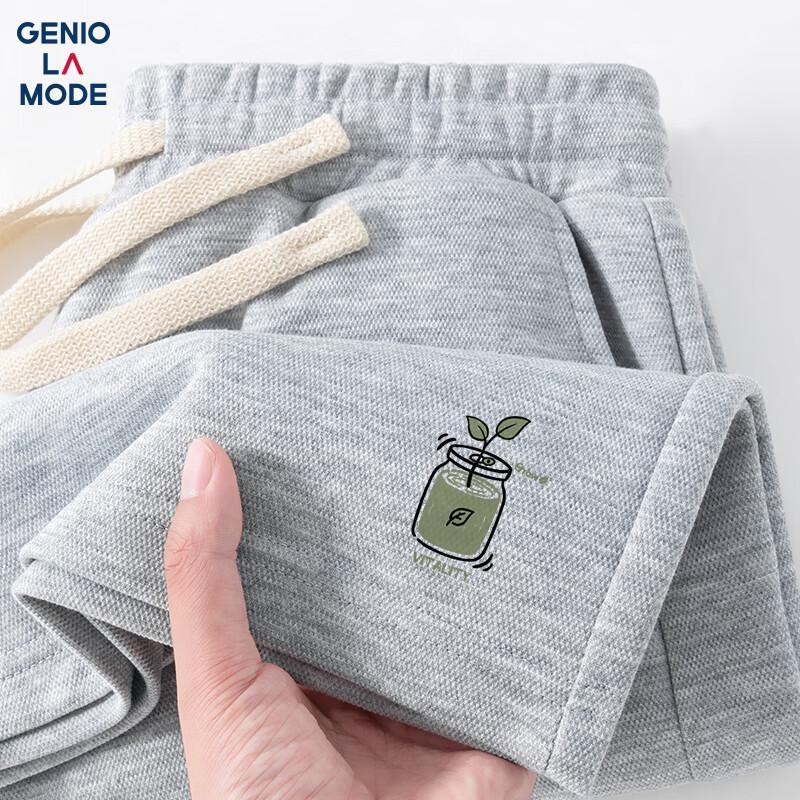 Pantalones cortos casuales de verano con cordón para hombre de GENIOLAMODE