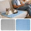 Cooling Pad for Dog Sweat Absorbent Sleeping Rug 45x35cm Soft Self Cooling Pet Mat for Small Medium Large Dog Kitten Crate