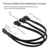 3 Way Fan Adapter Cable For Computer Cooling Supports Motherboards Signal Sync And Stable Power Input