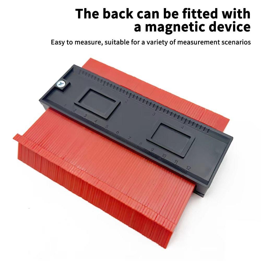 1Pcs Ruler Cutting Irregular Contour Gauge Woodworking Measuring Instrument Ceramic Tiling Use Contour Duplicator 5inch 10inch