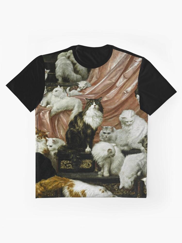 A Gathering of Cats Famous Portraits, My Wife's Lovers, Cat Paintings Graphic Unisex T-Shirt