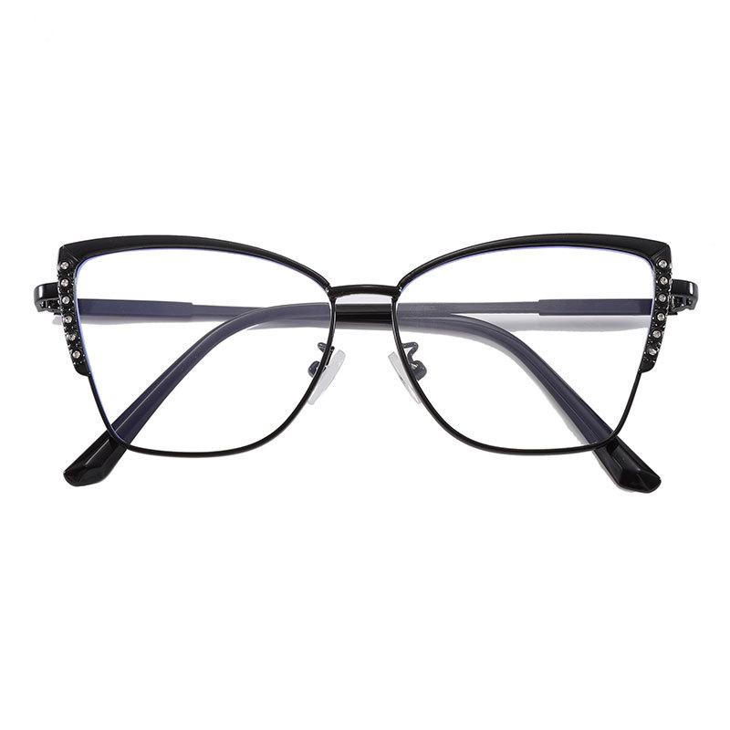 Hot-selling new fashion metal glasses frame myopia glasses frame optical men's and women's plain glasses frame