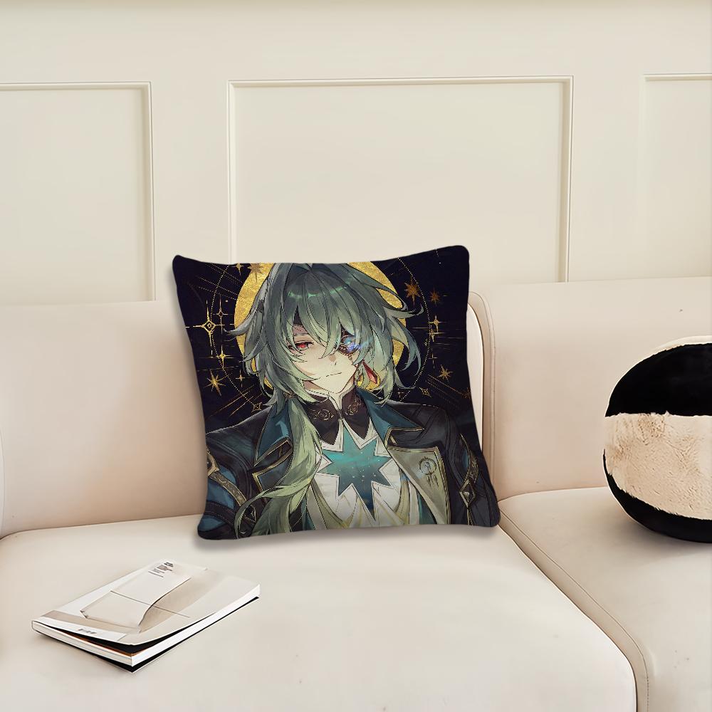 Anaxa Game Honkai Star Rail Cushion Cover Cushion Room Bedroom Headboard Sofa Living Backrest Nap Time Pillow Case