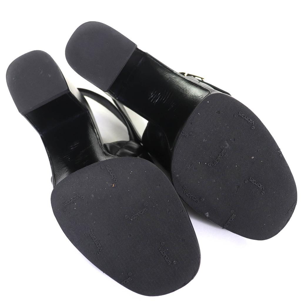 Chanel Sandals COCO Mark Matelasse With Strap Leather Sandals 24P G45567 Used