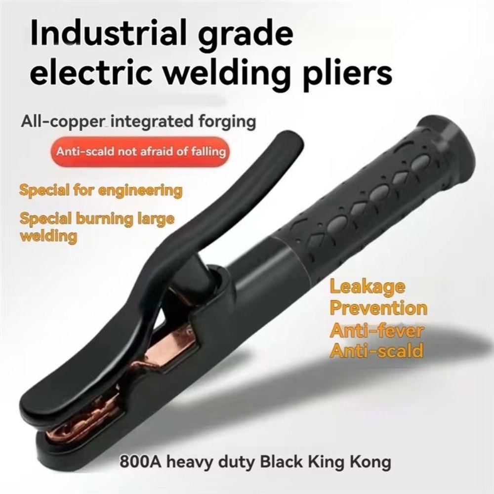 Copper Cable Welding Clamp Heat Resistant Electrode Holder Welding Accessories Industrial Grade