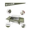 Charmline 35 x 22 cm Portable Charcoal BBQ Stove, Foldable Compact Camping Equipment for 1-3 People, Ideal for Garden, Beach, Picnic and Table Use,