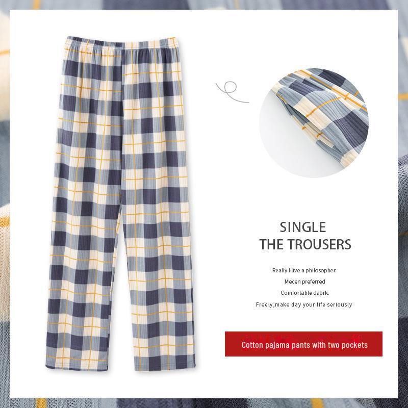 Men's 2023 Cotton Pajama Pants: Lightweight, Airy for Spring/Summer, Available In Plus Sizes