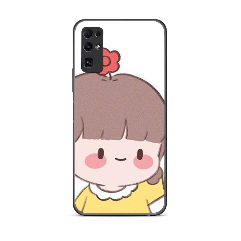 Cute Cartoon Girl Phone Case For Huawei G7 G8 P7 P8 P9 P10 P20 P30 Lite Mini Pro P Smart Plus Cove Fundas