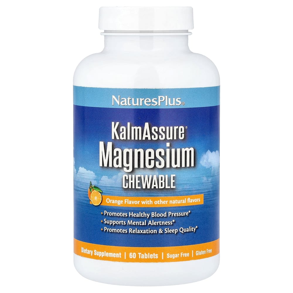 iHerb Nature's Plus KalmAssure Magnesium Chewables, Orange Flavor, 60 Tablets