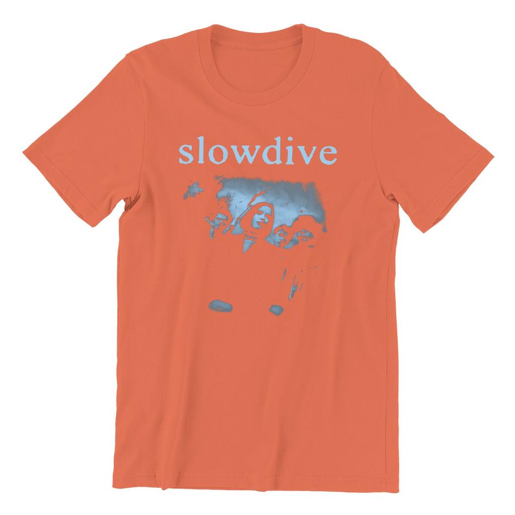 Herren Slowdive T-Shirt Tour 90er Baumwollkleidung Neuheit Kurzarm Rundhals T-Shirts Sommer T-Shirts