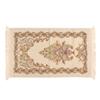 Prayer Rug Multipurpose Elegant Embroidery Decorative Tassel Double Layer Muslim Prayer Mat for Hall Home Camping Beige
