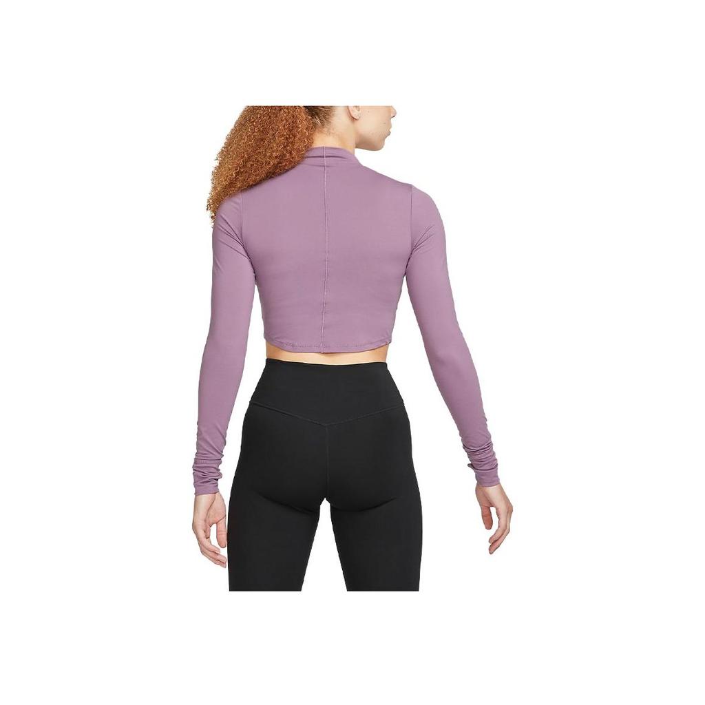 New Nike Set in Sleeve T Shirt Women's Dust Purple FB5277-536