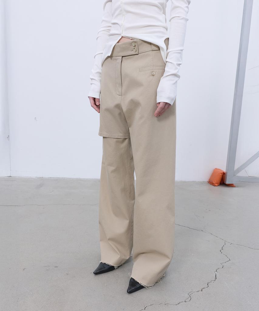 LCDC™ Overlay Straight Pants (Beige)