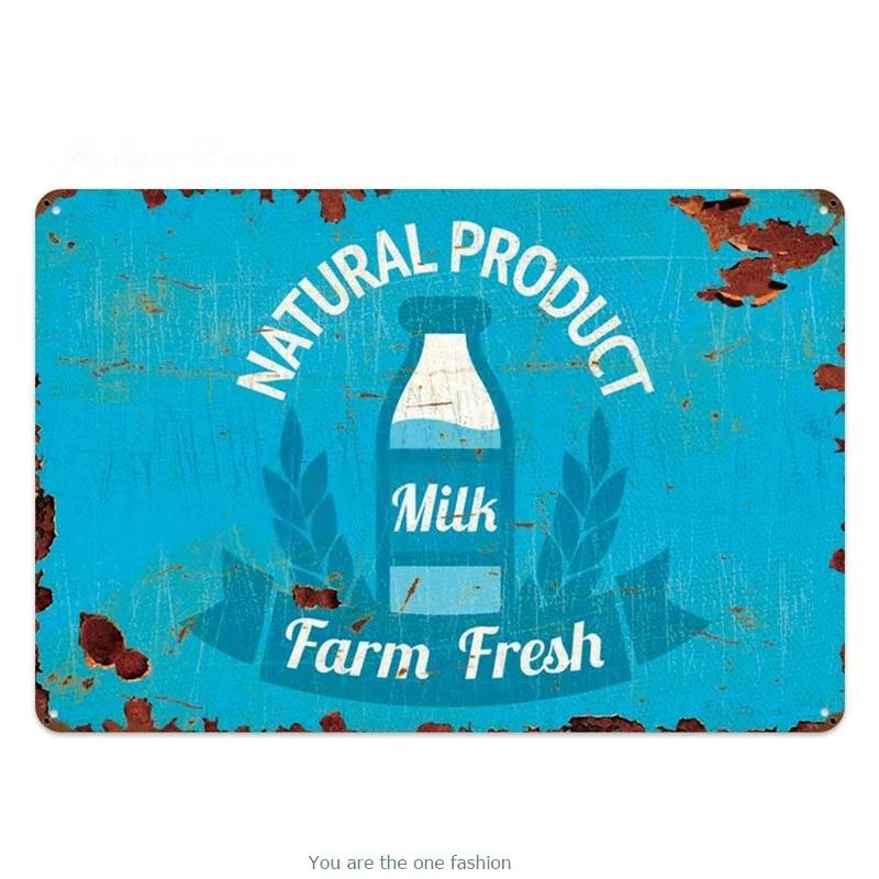 Metal Tin Signs Farm Cows Chicken Pig Sheep Structure Diagram Vintage Metal Sign Wall Decor For Farnhouse Market Tinplate Plaque