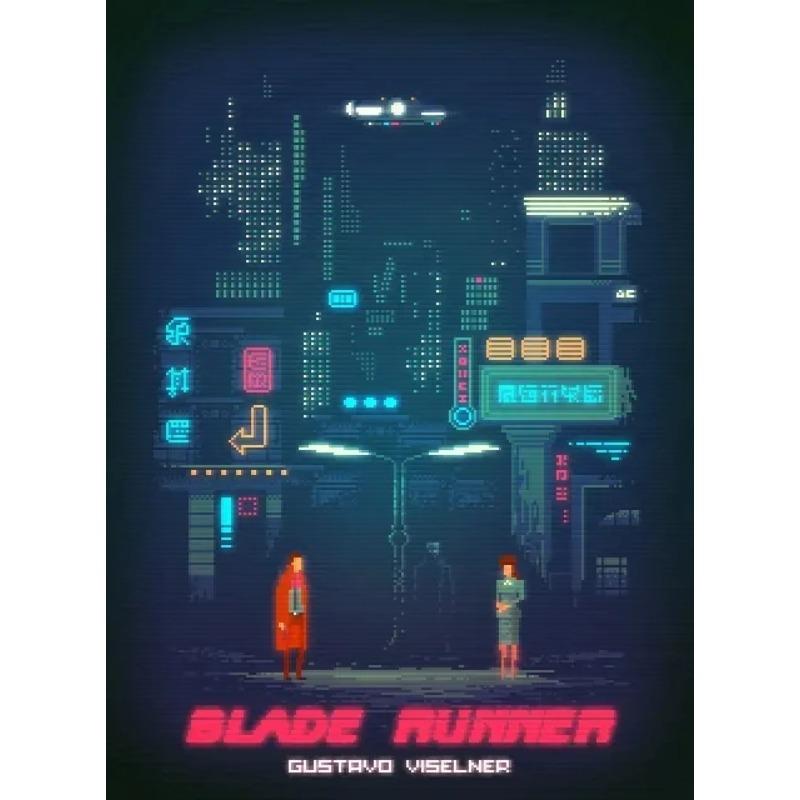 Filme Retrô Blade Runner(1982) Pôster de Filme Clássico de Ficção Científica Pintura em Tela Arte de Parede Fotos Vintage Decoração de Casa Clube Cinema Presente