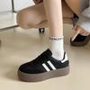 Women's 2026 Spring/Autumn Platform Lace-Up Thick-Soled German-Style Casual Fashion Shoes