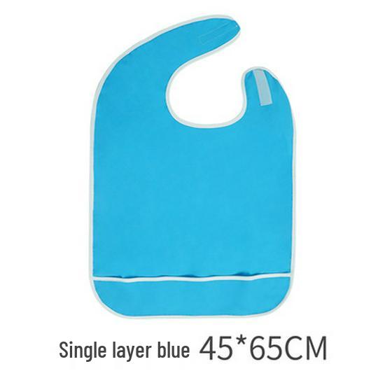 Waterproof Adult Bib with Pocket & Towel - Leak-proof, Stain-Resistant, Wash-Free Model