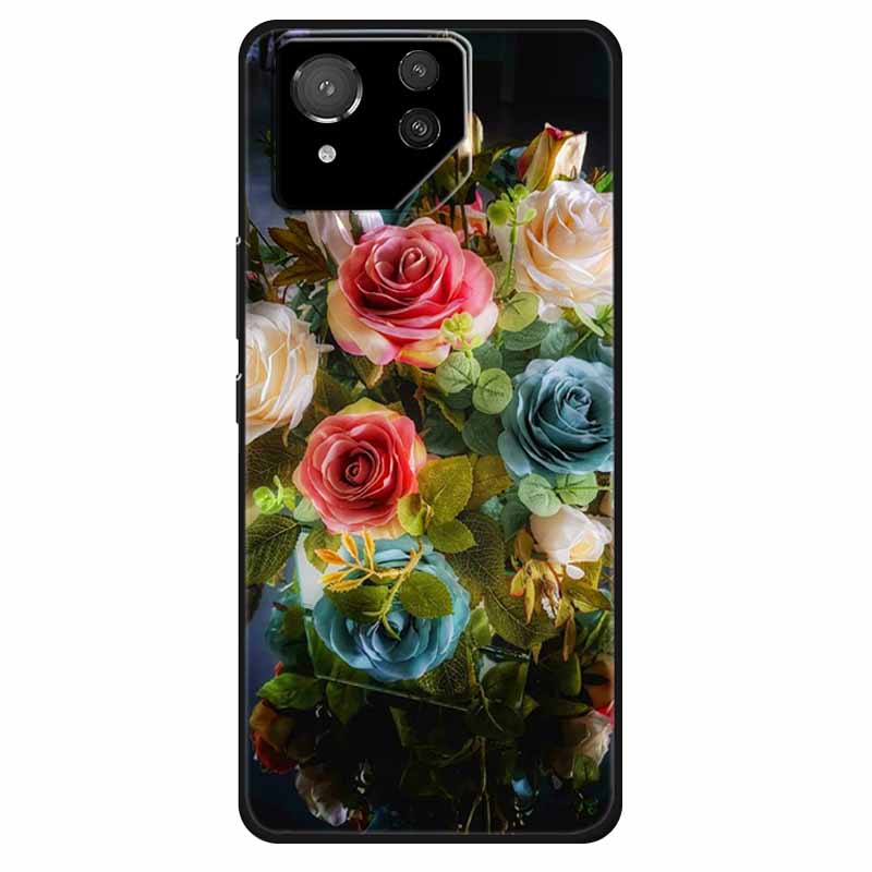 For Asus ROG Phone 8 Case Lovely Soft Silicone Lion Fundas For ASUS Rog Phone 8 Pro Cover Marble Cat Phone8 8pro Protector Bag