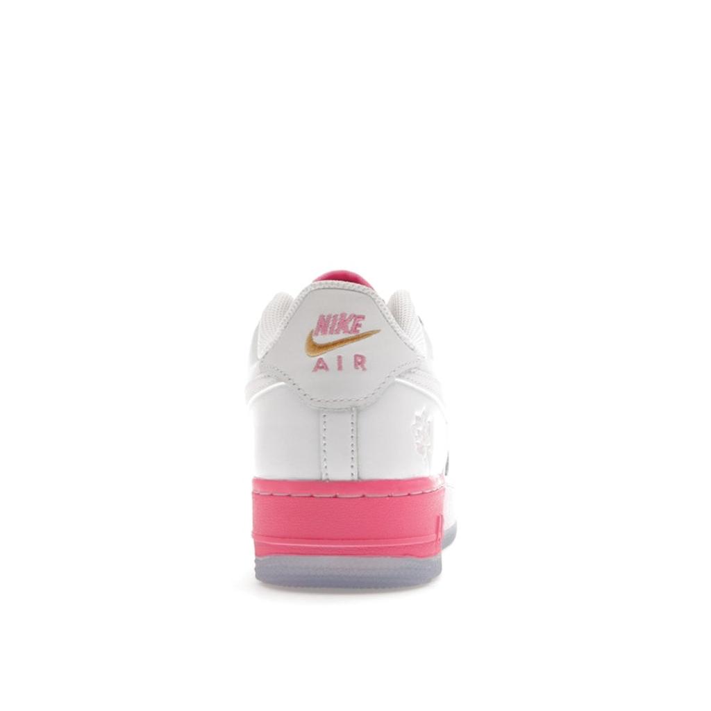 Nike Air Force 1 07 GS San Francisco Pack - Lotus Flower Kids Joggesko Hvit Lotus-Rosa Gul-Gull FD1023-100
