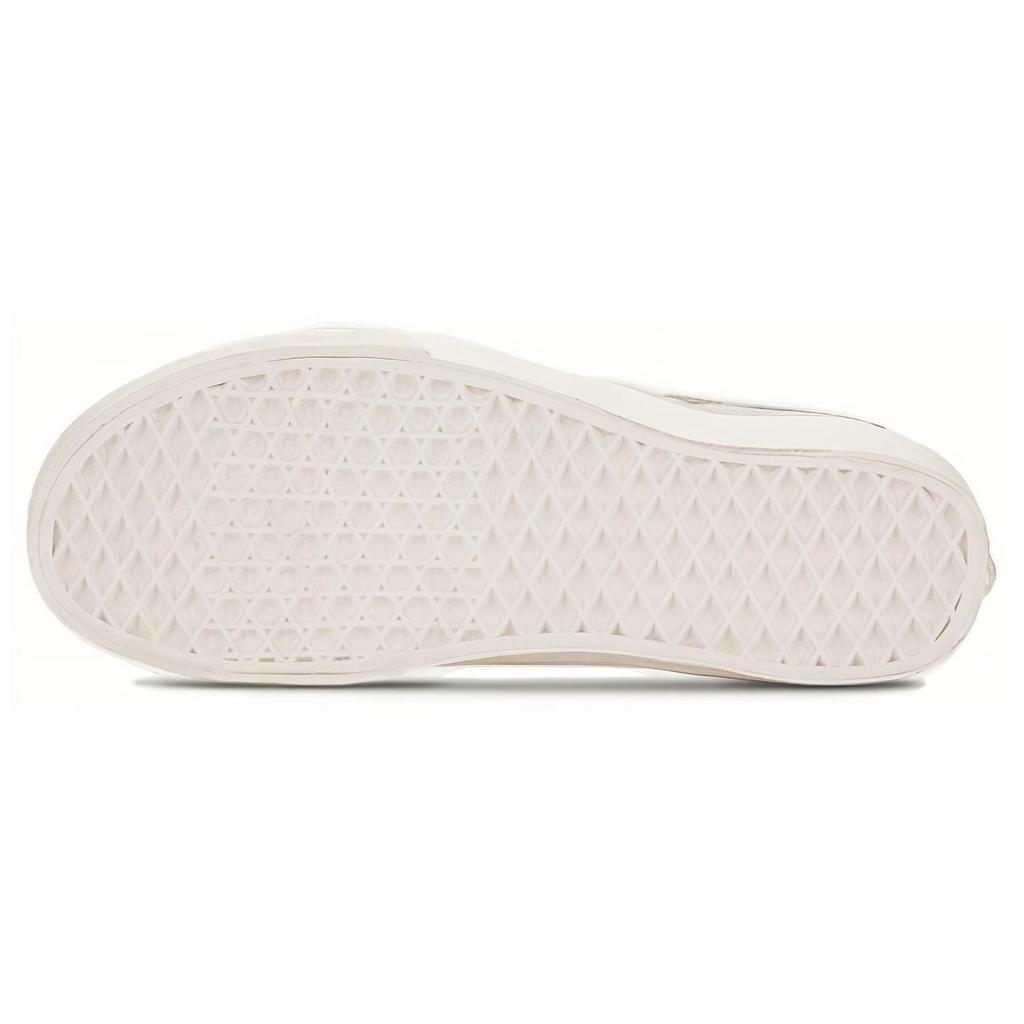 Vans Runde Zehenpartie Schnürung Dämpfung Mid-Top Skateschuhe Unisex Skateschuhe Beige VN0A391FKKB