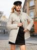 Herbst Winter Mittleren Alters Damenmode Kurzen Stil Stehkragen Baumwolle gefütterte Jacke
