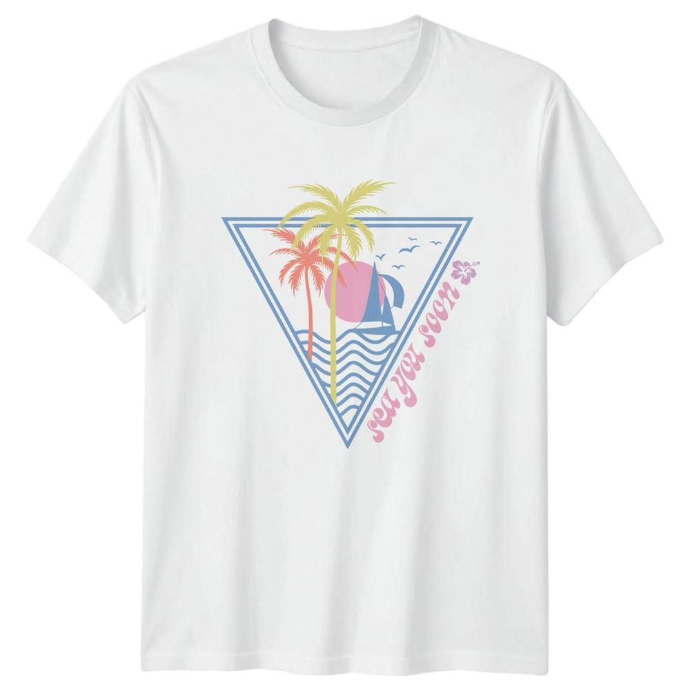 Summer State Of Mind Beach Palm TShirt Nature Graphic Vacation S