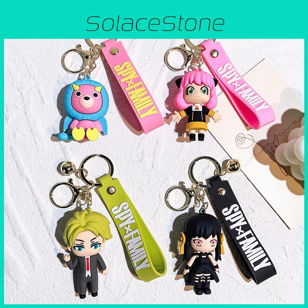 Adorable Spy Family Keychain Anya Figurines Silicone Model American Style Gift