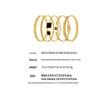 18K Gold-Plated Geometric Zirconia Stainless Steel Bracelet - Versatile, Elegant, Light Luxury Design