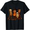 Funny Tung Tung Tung Sahur Cartoon Characters Halloween T-Shirt
