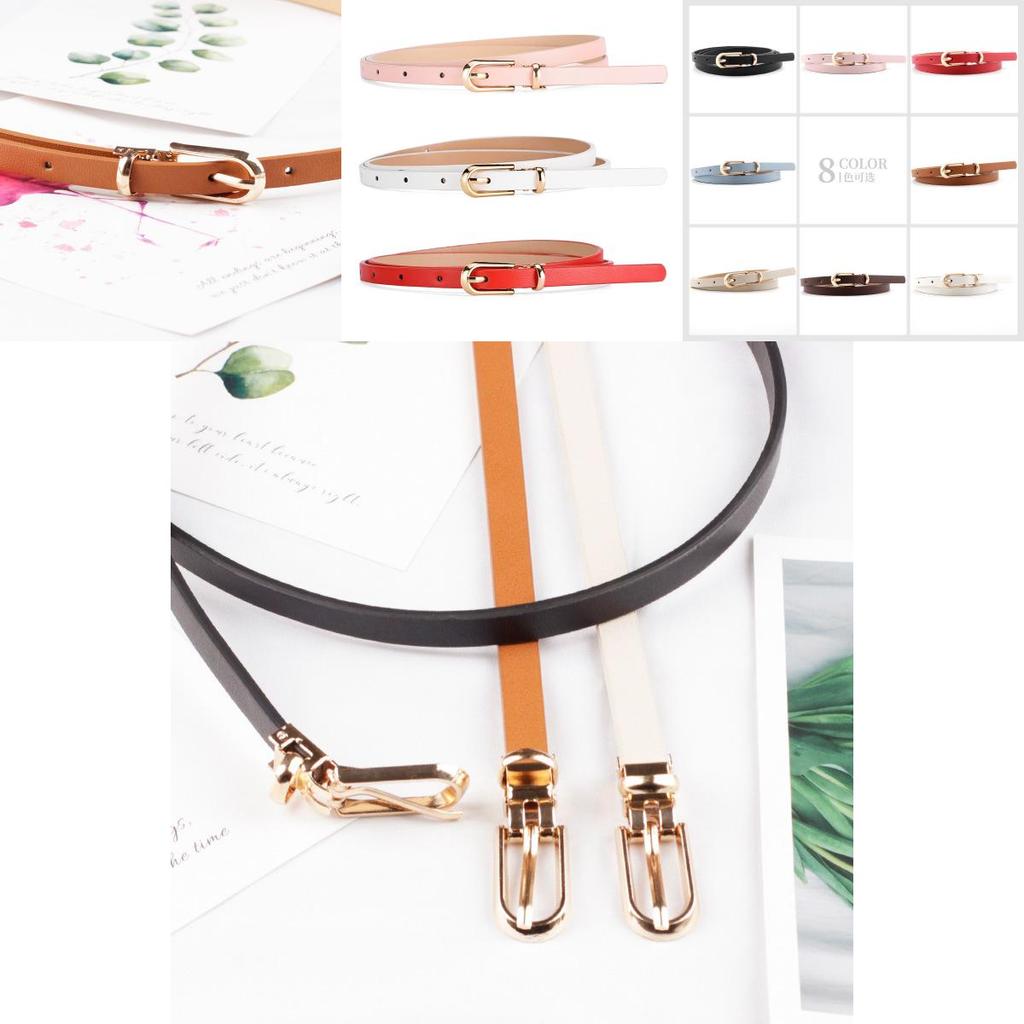 Elegant Fashionable Ladies Faux Leather Waist Belt With Versatile Colors And Slim Style