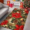 Crystal Velvet Large Rectangle Holiday Home Decor Print Area Rug - Carpet Chair Mats - Non-Slip, Durable, Decorative Poly