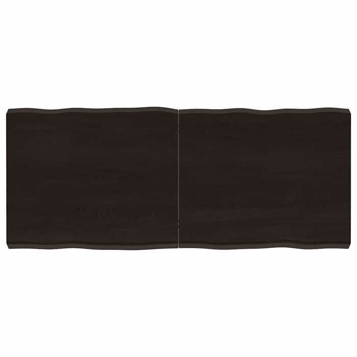 VidaXL Dessus de table bois chêne massif traité bordure assortie 364025