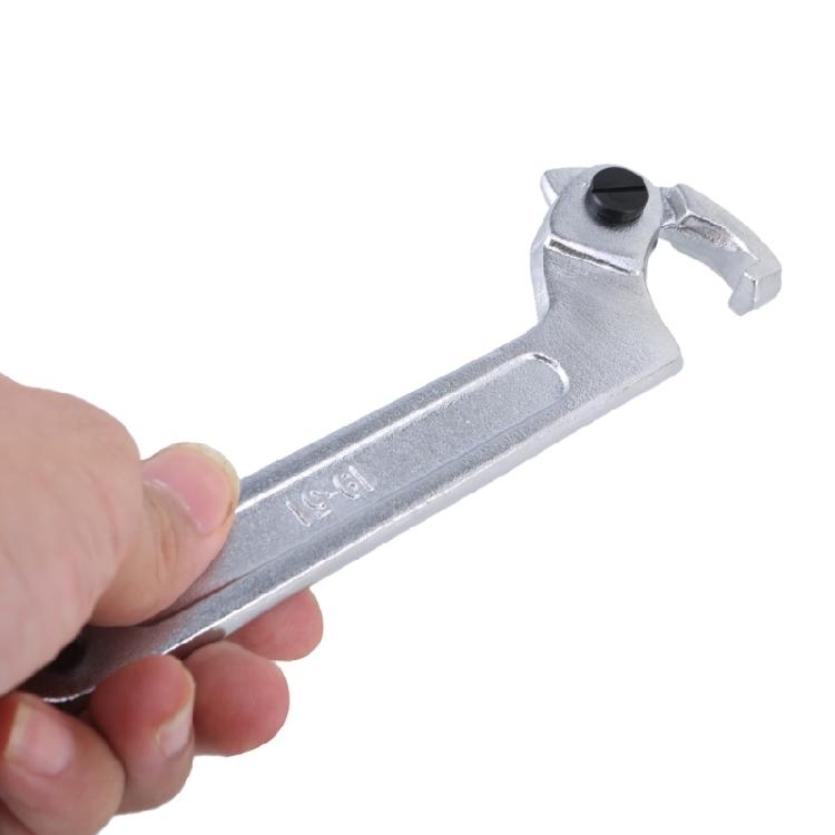 Adjustable Pin Spanner Wrenches Tool Spanner Nut Wrenches Tool Coilover Hook Wrenches 3/4-2"(19-51mm)