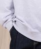 Ellamo French Terry Half-Zip Collared Oversized Sweatshirt [Melange]