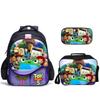 Doll Collective Probe Children'S Fun Three-Piece Set Woody Bass School Bag Pencil Bag Thermal Insulation Meal Bag Student Campus Set