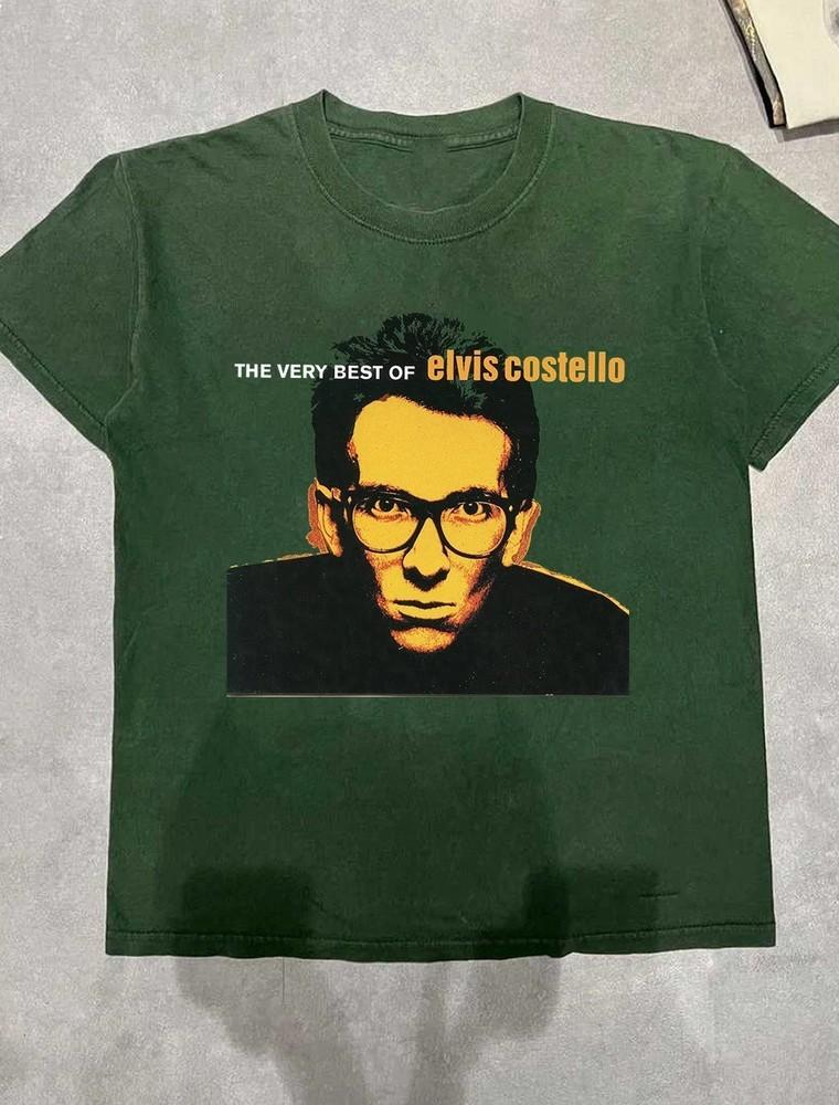 The Very Best of Elvis Costello Green T Shirt Size S-5XL Unisex T-Shirt XXXL