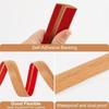 1pc 118.11inX1.18in Floor Transition Strip SelfAdhesive Flat Laminate Floor Cover Strip Wide Transition Edge Strip PVC